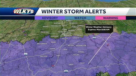 Winter Storm Warning And Advisories For Tonight