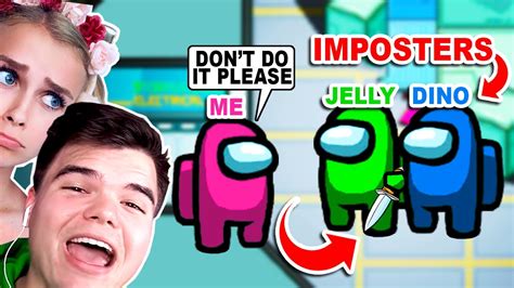 Mochi and baitu belong to me! Playing AMONG US With Jelly And Dino! (Roblox) - YouTube
