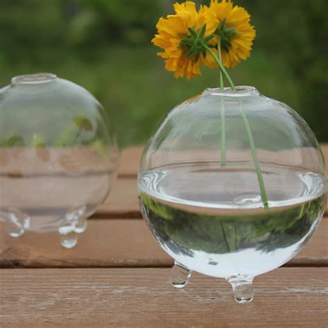 Buy Round Glass Vase Terrarium Vases Cute Flower Pots