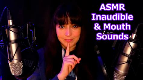 ASMR Inaudible Unintelligible Mouth Sounds Binaural YouTube