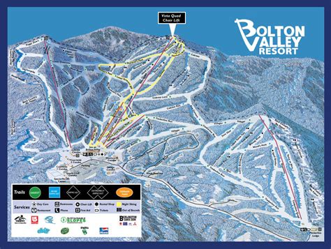 Bolton Valley Resort Piste Map Trail Map