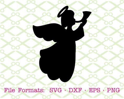 Angel Silhouette Svg File Cricut And Silhouette Files Svg Dxf Eps Png