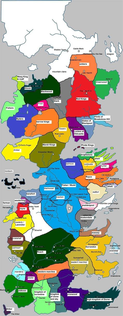 Map Of Westeros Umber Maps Of The World