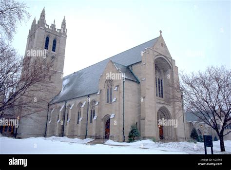 Exterior Of House Of Hope Presbyterian Church In Winter St Paul