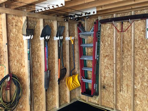 Yard Tool Organizer Rack For Shed Rake Shovel Pitchfork Etsy