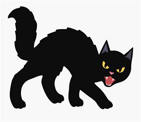 Black Cat Kitten Halloween Clip Art Black Cat Halloween Cartoon