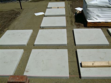 How To Install 24 Concrete Pavers Large Concrete Pavers Patio