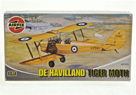 Military Airplane Models Kits Vintage Airfix Tiger Moth Model