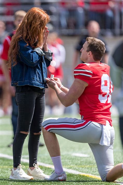 Ohio State Punter Pulls Off Perfect Proposal To Girlfriend During