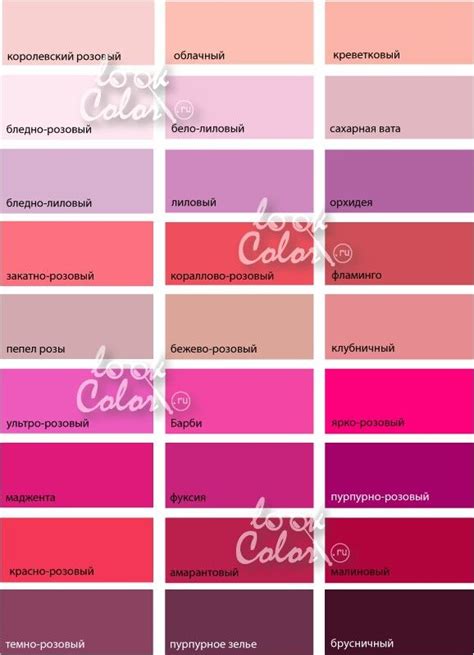 Оттенки розового | Цветовые тона, Цветовые схемы, Смешение цветов