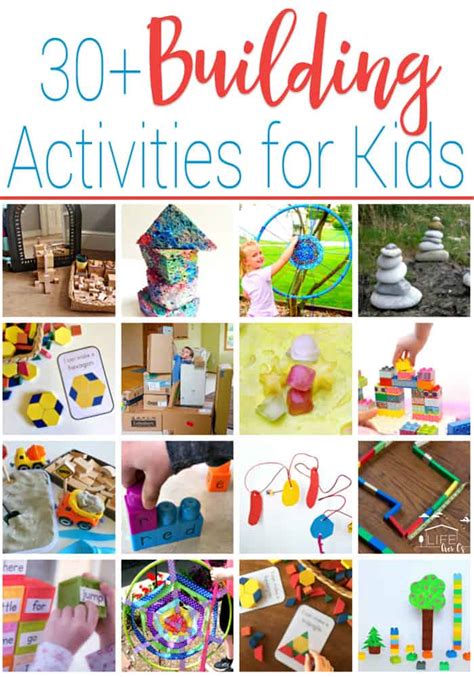 The best cognitive activities include memory games and things that involve concentration, attention, and understanding. 30+ Building Activities for Kids - Life Over C's