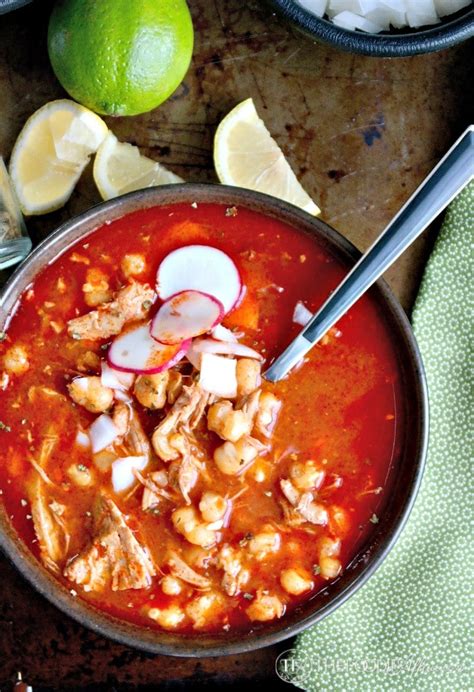 Nanas Mexican Pozole Rojo Red Recipe The Foodie Affair