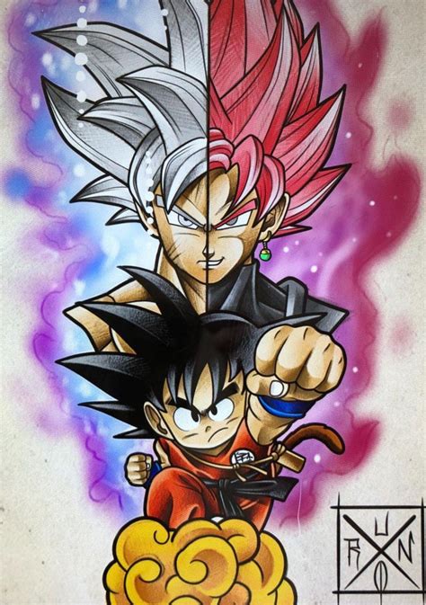 Goku ultra instinct perfect v.2 by indominusfreezer on deviantart. Goku Ultra Instinct & Goku Black Rose, Dragon Ball Super ...