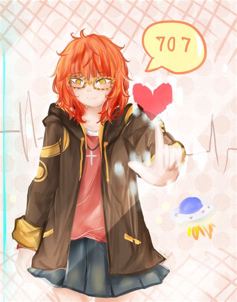 707 Girl Ver Mystic Messenger Speed Paint By Chocolatejung On