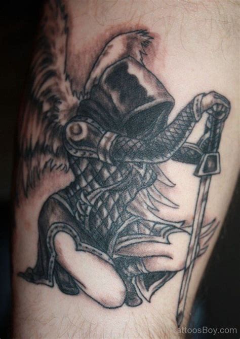 Cool Pic Of A Warrior Angelfairy Armour Tattoo Warrior