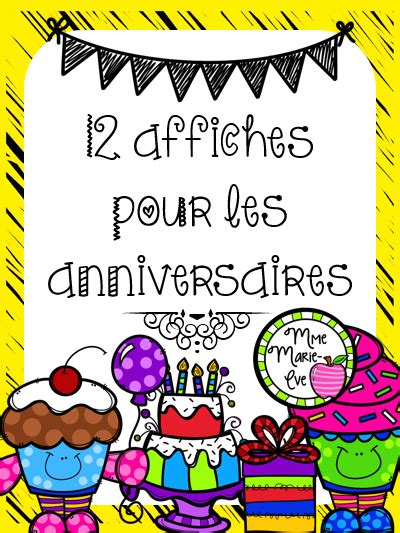 Collection Affichage Anniversaire Classe Cycle 3 344530 Affichage
