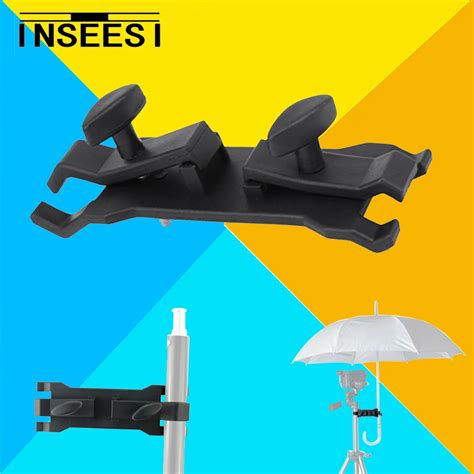 Photographic Camera Umbrella Clamp Light Stand Tripod Holder Clip