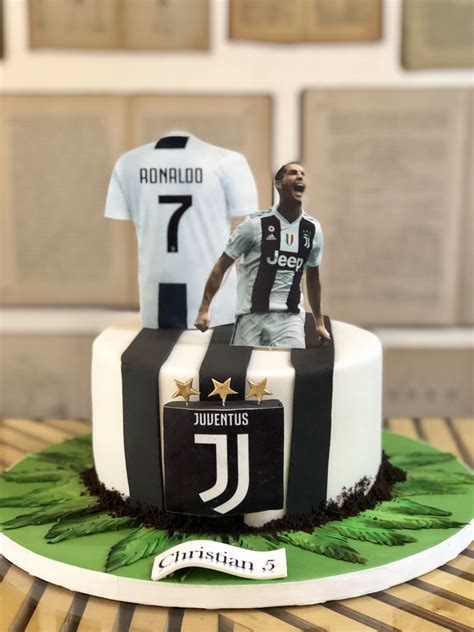 Juventus Cake Ronaldo Pasteles De Cumpleaños De Fútbol Pasteles De