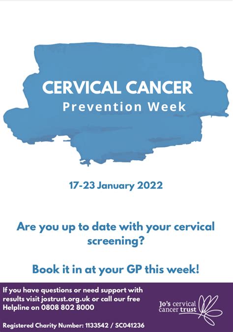 Cervical Cancer Prevention Week Kirby Road Surgery