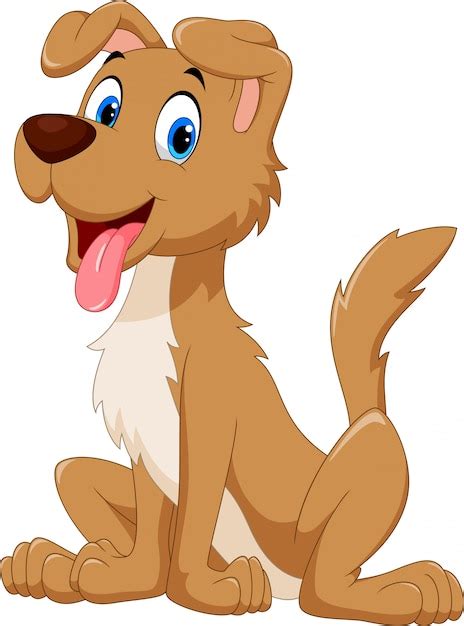 Perro Feliz De Dibujos Animados Vector Premium Perros Felices Sexiz Pix