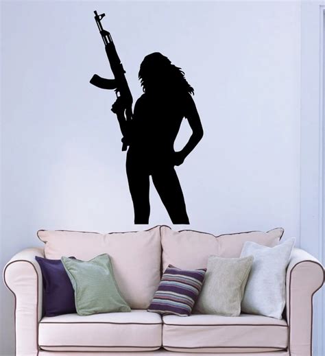 Gun Sticker Weapon Decal Rifle Muurstickers Posters Vinyl Wall Art