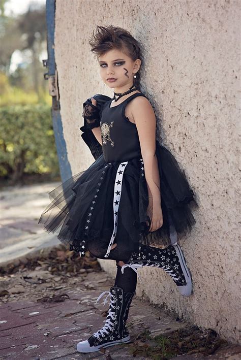 Rock N Roll Ballerina Rock Star Tutu Dress Halloween Punk Etsy Kids