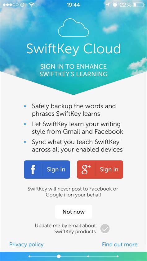 Swiftkey Writing Styles Teaching Onboarding