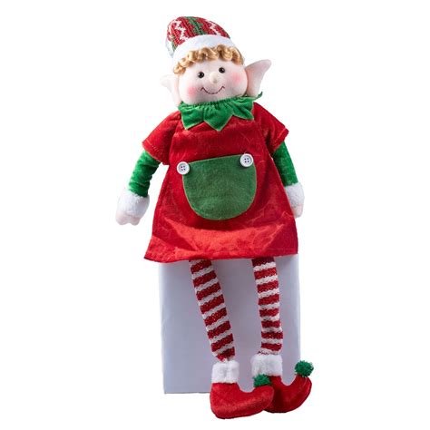 Christmas Elf Red Shelf Elf Doll Plush Toy Figure Holiday
