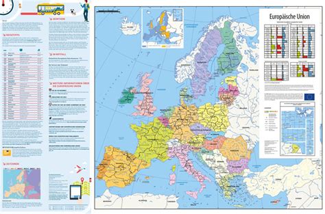 Europakarte die karte von europa. Europakarte 2018/2019 - Unterwegs in Europa Download
