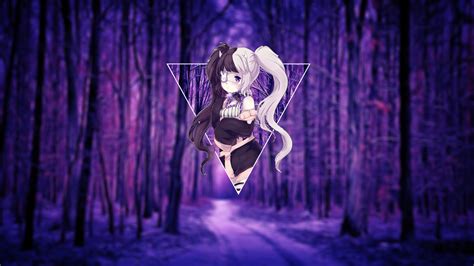 Here's my last wallpaper, i hope you'll like it. Wallpaper : anime girls, purple background 1920x1080 ...