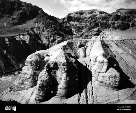 Qumran Caves Of The Dead Sea Scrolls Located To The North West Of The