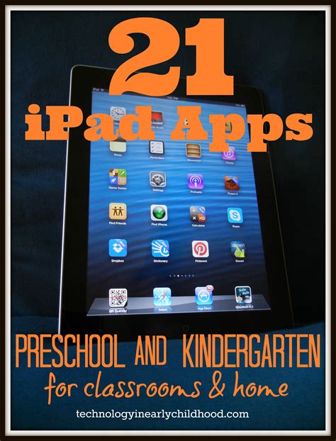 21 Best Apps For Preschool And Kindergarten Ipads Technology In Early