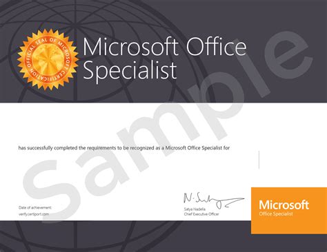 Microsoft Office Specialist Mos