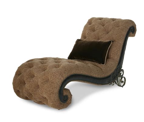 Leather Fabric Armless Chaise Opt 1 Vizcaya® Michael Amini Furniture Designs