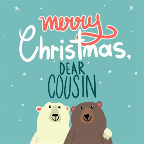 Merry Christmas Cousin Merry Christmas Dear Cousin Gif Merry