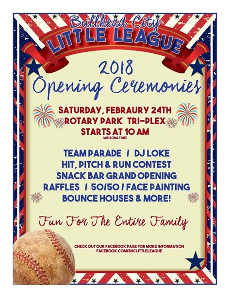 Bullhead City Little League Opening Ceremonies 02 24 2018 Bullhead City Rotary Park