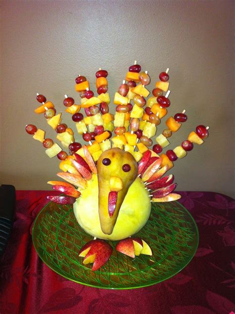 Fruit Turkey That I Made For Thanksgiving So Easy And Fun To Make I