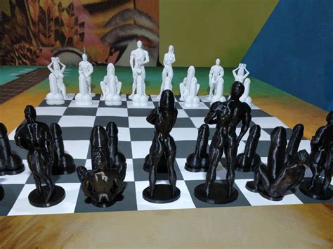 Adult Erotic Chess Hot 3D Printed Set Etsy