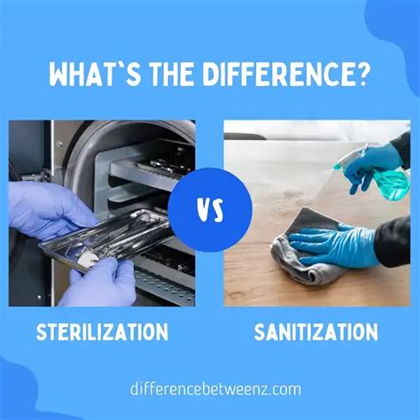 Difference Between Sterilization And Sanitization Difference Betweenz