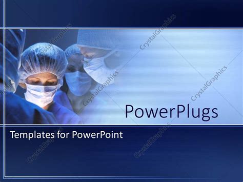 Powerpoint Template Doctors During Surgery In Operation Room In