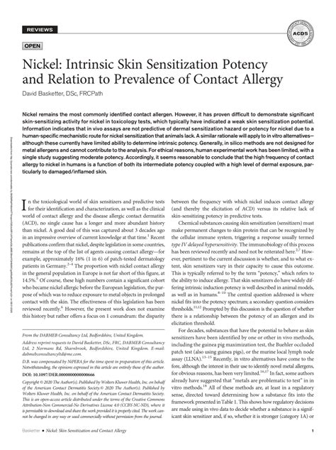 Pdf Allergic Contact Dermatitis To A Self Adherent Bandage Wrap In A