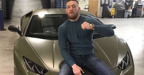 Photo Conor Mcgregor Shows Off Rare Lamborghini Unveils Partnership With Car Company