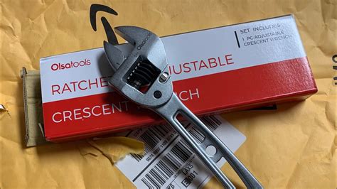 The ratcheting open end of the wrench allows you to remove and apply nuts and bolts without removing the wrench. OLSA TOOLS Ratcheting Adjustable Wrench Crescent Wrench ...