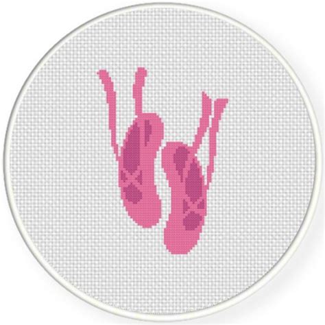 Browse by theme and level to find the design of your dreams! Ballerina Shoes Pink Cross Stitch Pattern - Daily Cross Stitch