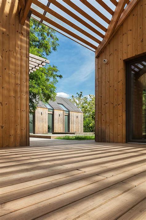 Looking for modern house plans or craftsman home plans online? Modern Wooden House Design - Open to Nature Outside of ...