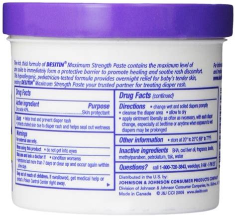 Desitin 40 Zinc Oxide Maximum Strength Diaper Rash Paste 16 Oz Pack