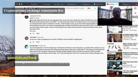 Cryptocurrency exchange commission fees - YouTube