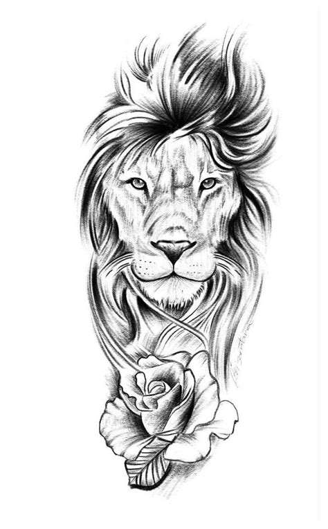 Lion Tattoo Stencil Liontattoostencil Lion Head Tattoos Lion