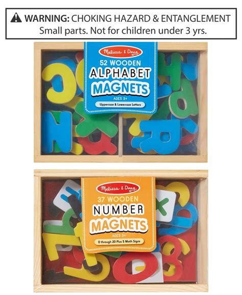 Melissa And Doug Melissa And Doug 2 Pk Alphabet And Number Magnets