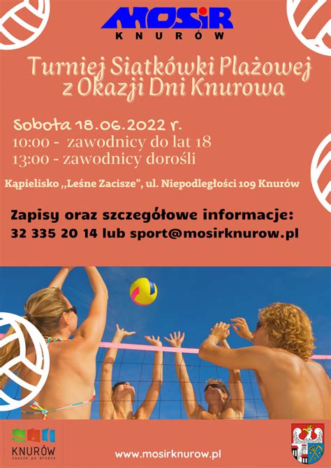 Turniej Siatkówki Plażowej z okazji Dni Knurowa MOSIR Knurów